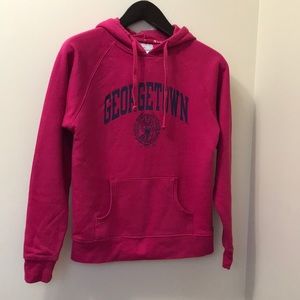 Women's Pink Champion Georgetown Pullover Hoodie Size S